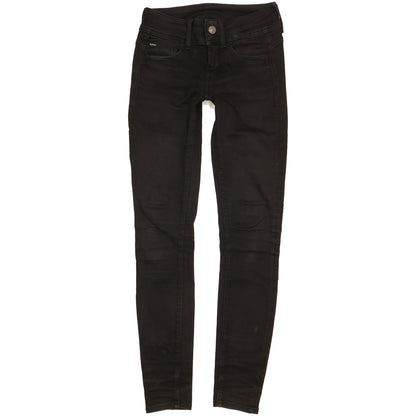 G-Star Lynn Women Black Skinny Slim Stretch Jeans W26 L31