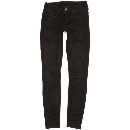 G-Star Lynn Women Black Skinny Slim Stretch Jeans W26 L31