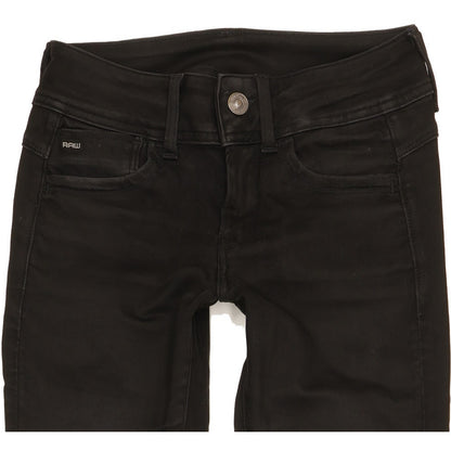 G-Star Lynn Women Black Skinny Slim Stretch Jeans W26 L31