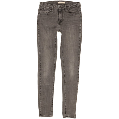 Levi's 721 Women Grey Skinny Slim Stretch Jeans W28 L32