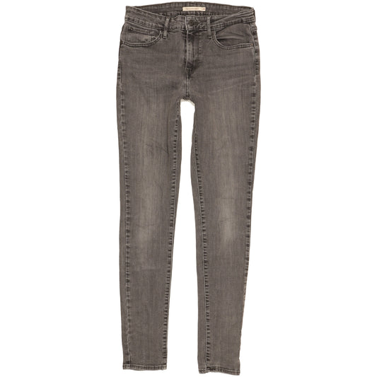 Levi's 721 Women Grey Skinny Slim Stretch Jeans W28 L32