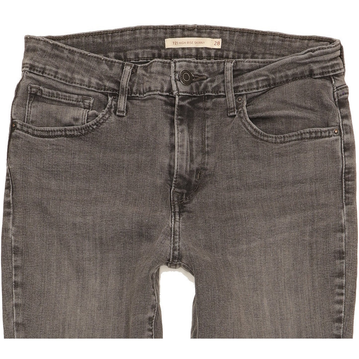 Levi's 721 Women Grey Skinny Slim Stretch Jeans W28 L32