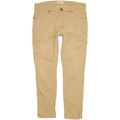Wrangler Larston Men Beige Tapered Slim Stretch Jeans W34 L31