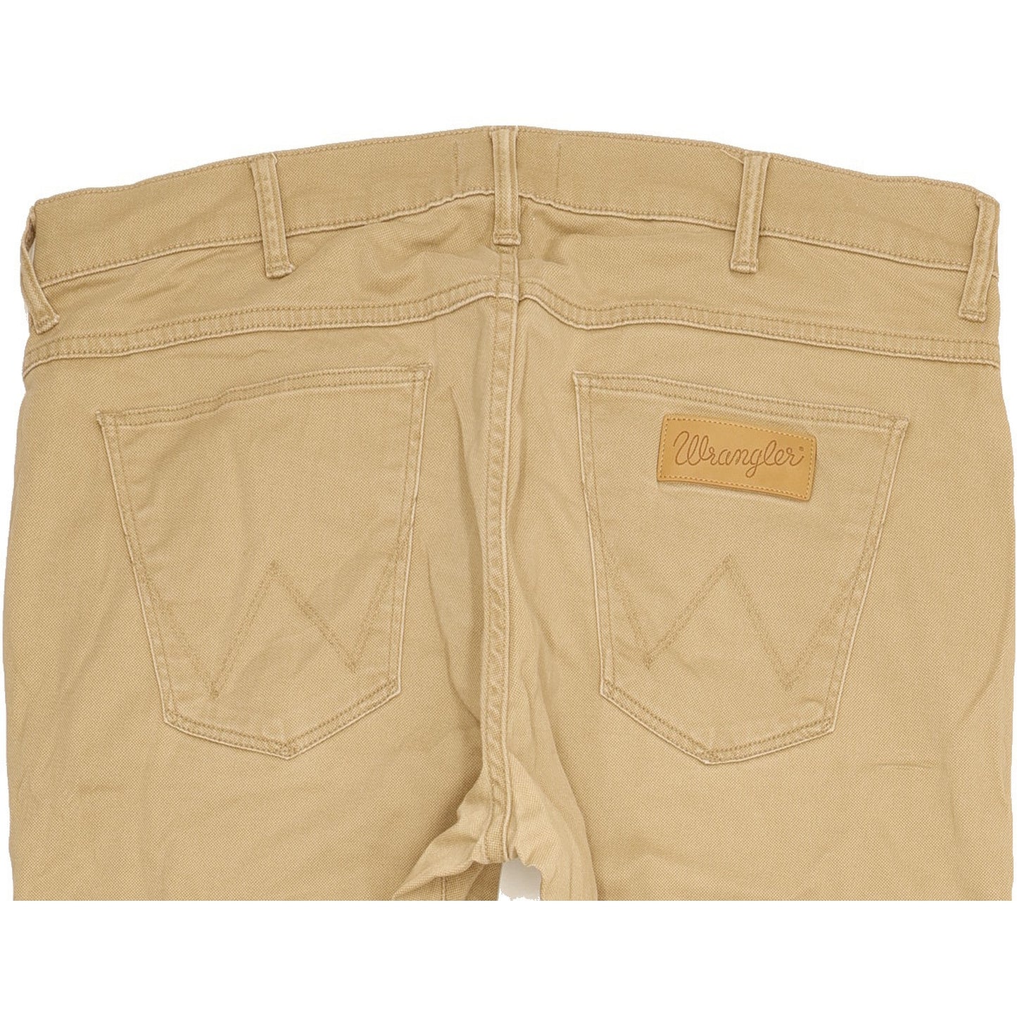 Wrangler Larston Men Beige Tapered Slim Stretch Jeans W34 L31