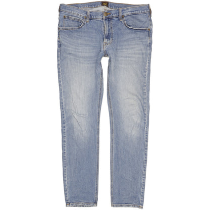 Lee Luke Men Blue Skinny Slim Stretch Jeans W34 L31
