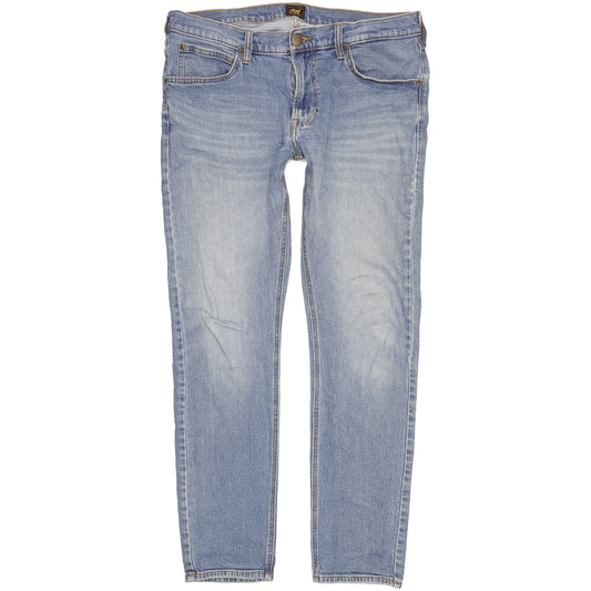 Lee Luke Men Blue Skinny Slim Stretch Jeans W34 L31