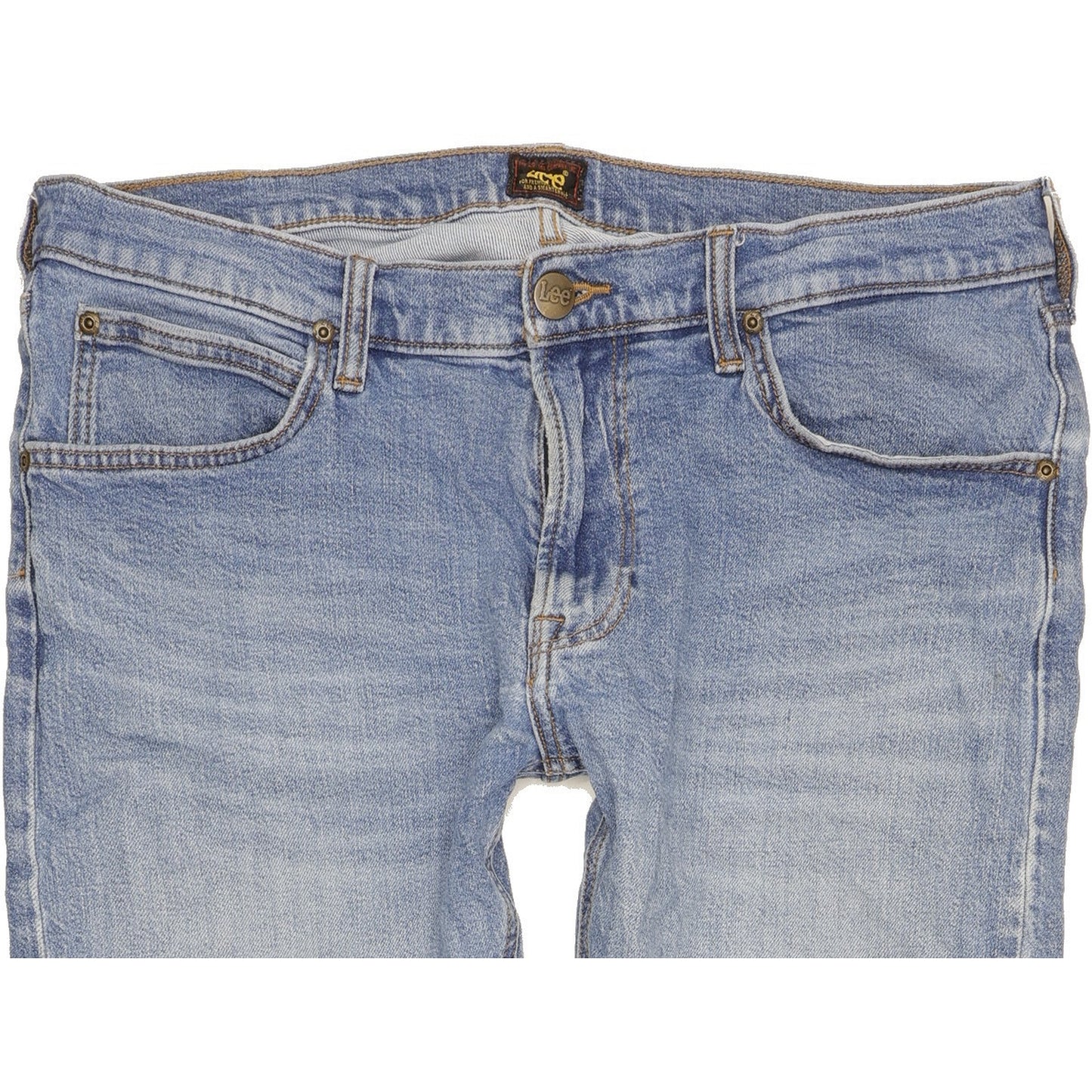 Lee Luke Men Blue Skinny Slim Stretch Jeans W34 L31
