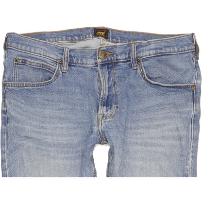 Lee Luke Men Blue Skinny Slim Stretch Jeans W34 L31