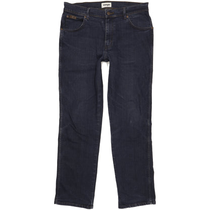 Wrangler Texas Men Blue Straight Regular Stretch Jeans W34 L32