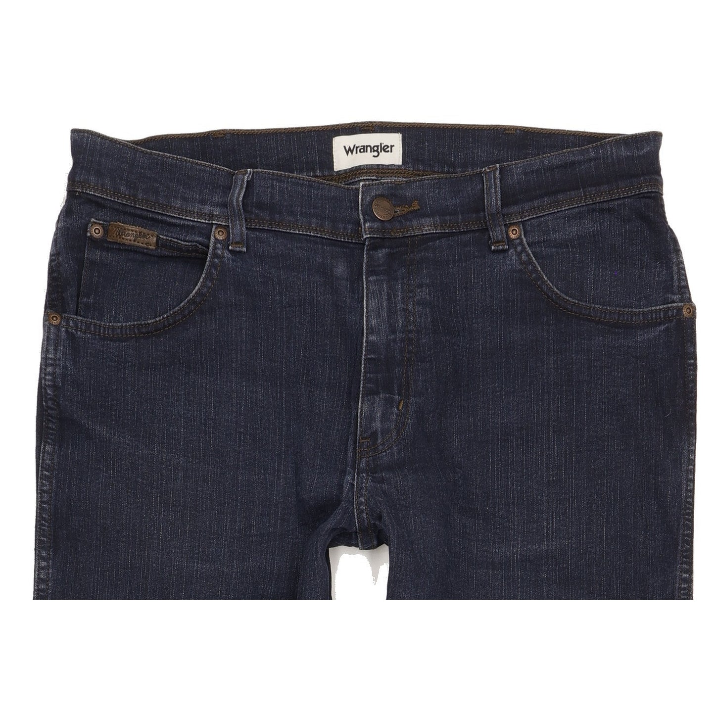 Wrangler Texas Men Blue Straight Regular Stretch Jeans W34 L32