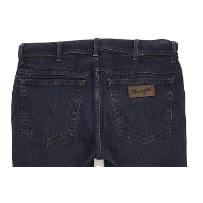 Wrangler Texas Men Blue Straight Regular Stretch Jeans W34 L32