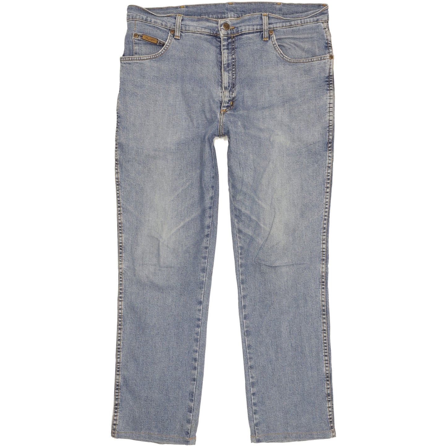 Wrangler Texas Men Blue Straight Regular Stretch Jeans W38 L30