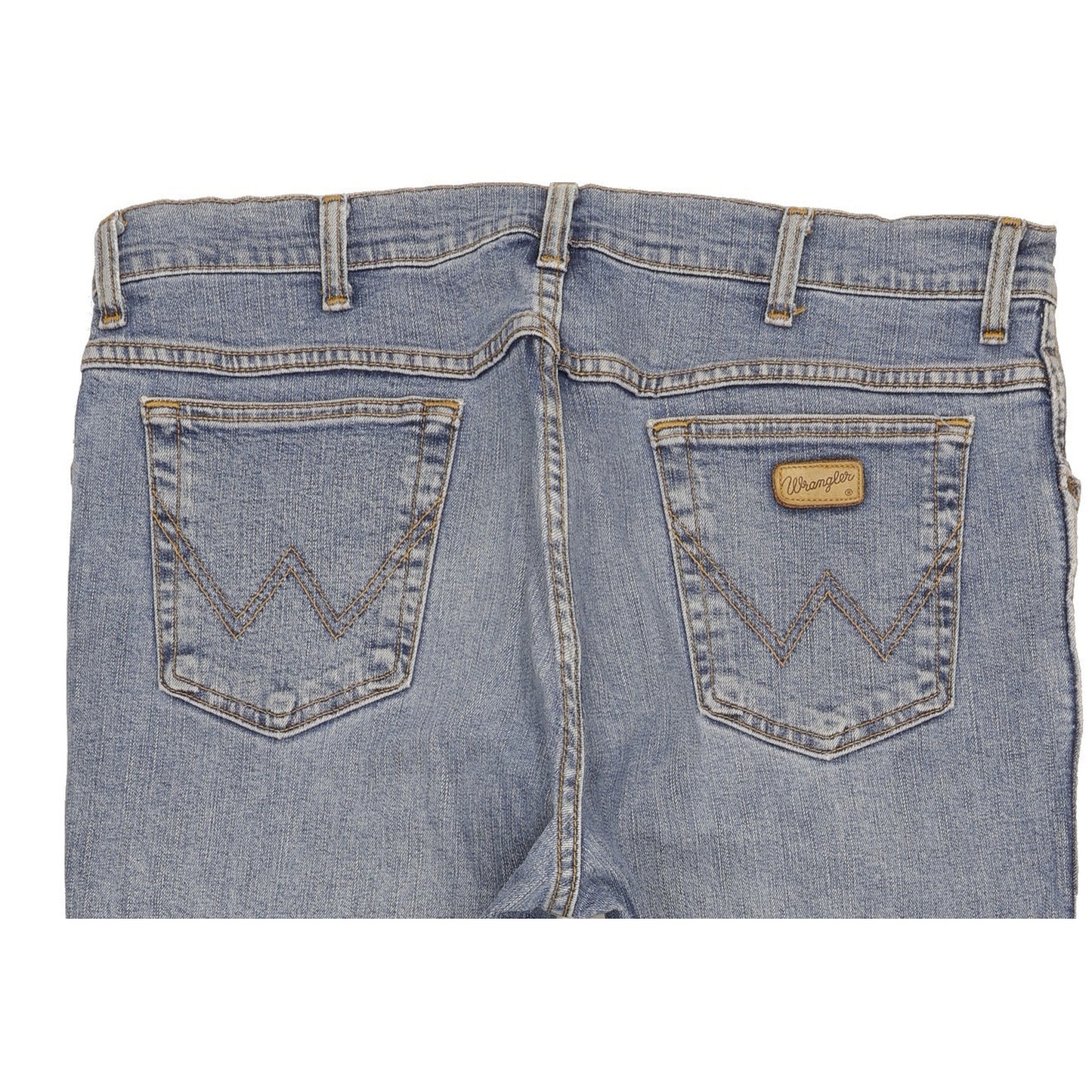 Wrangler Texas Men Blue Straight Regular Stretch Jeans W38 L30