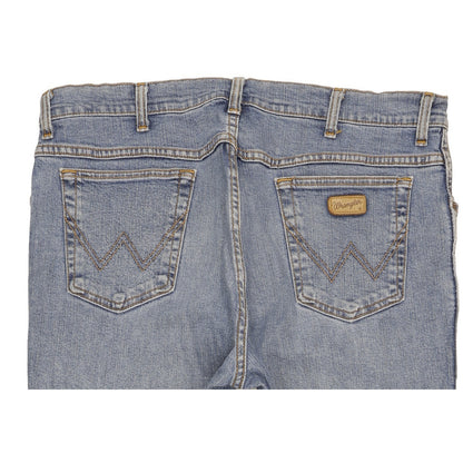 Wrangler Texas Men Blue Straight Regular Stretch Jeans W38 L30