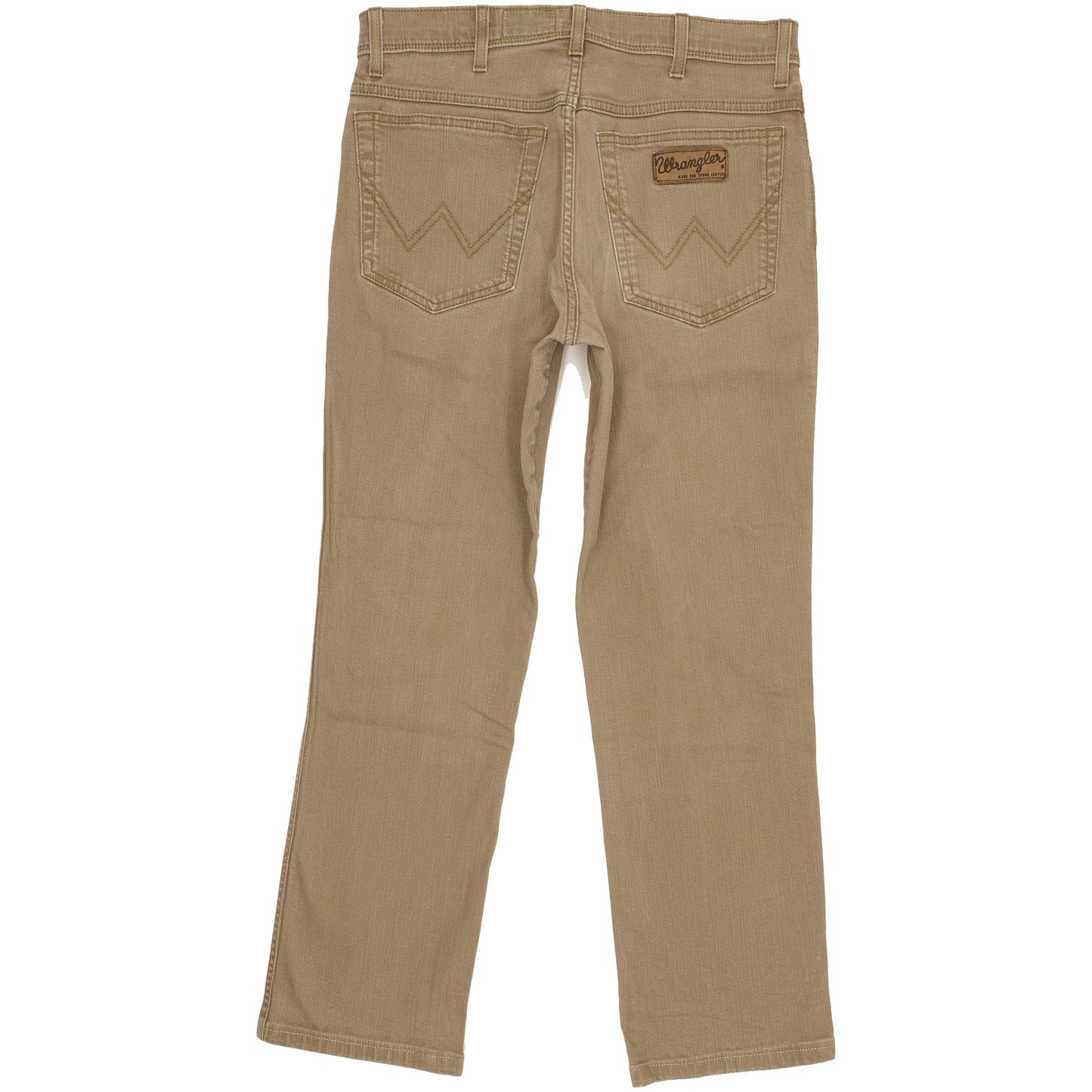 Wrangler Texas Men Brown Straight Regular Stretch Jeans W33 L28