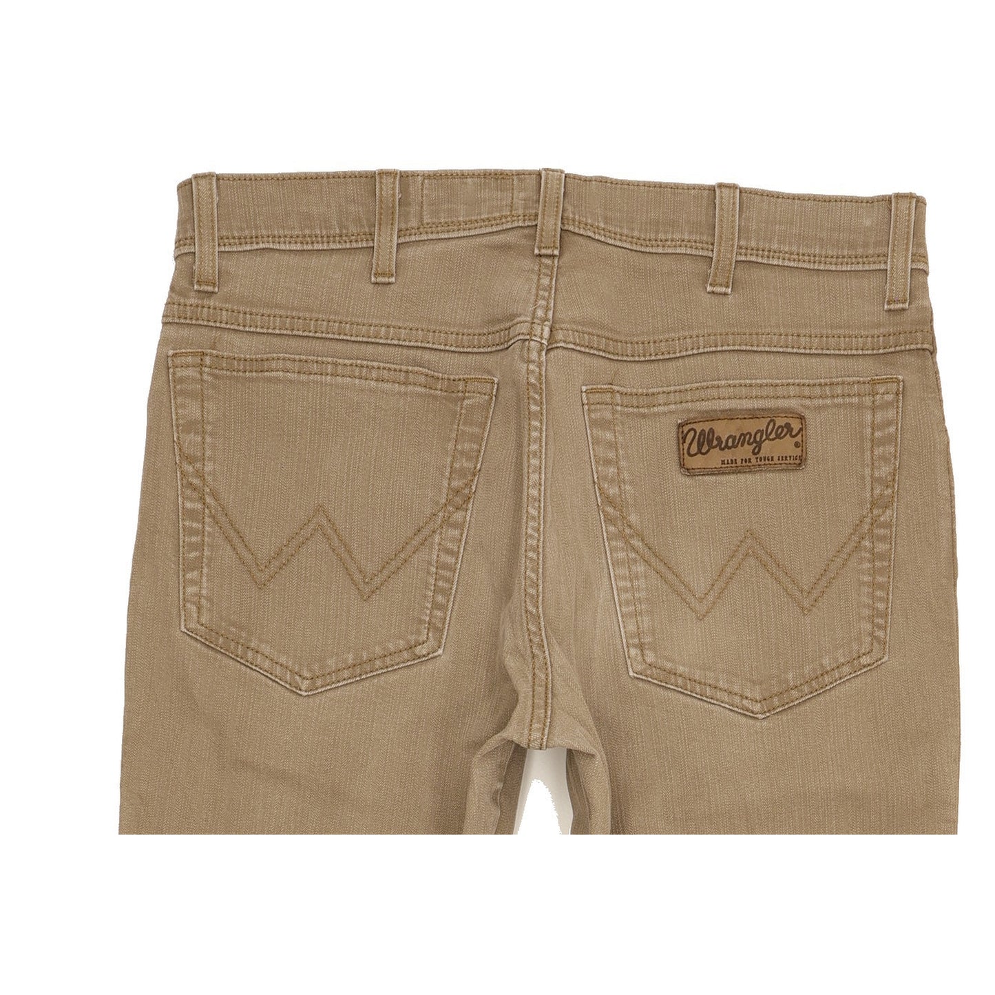 Wrangler Texas Men Brown Straight Regular Stretch Jeans W33 L28