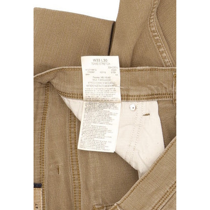 Wrangler Texas Men Brown Straight Regular Stretch Jeans W33 L28