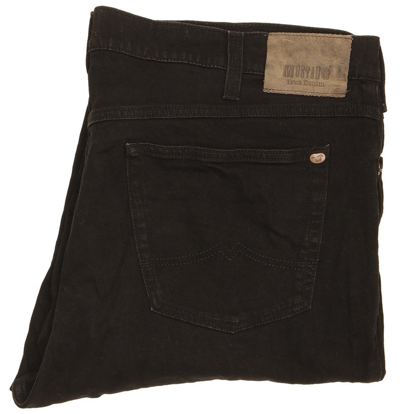Mustang Tramper Men Black Straight Regular Jeans W44 L27