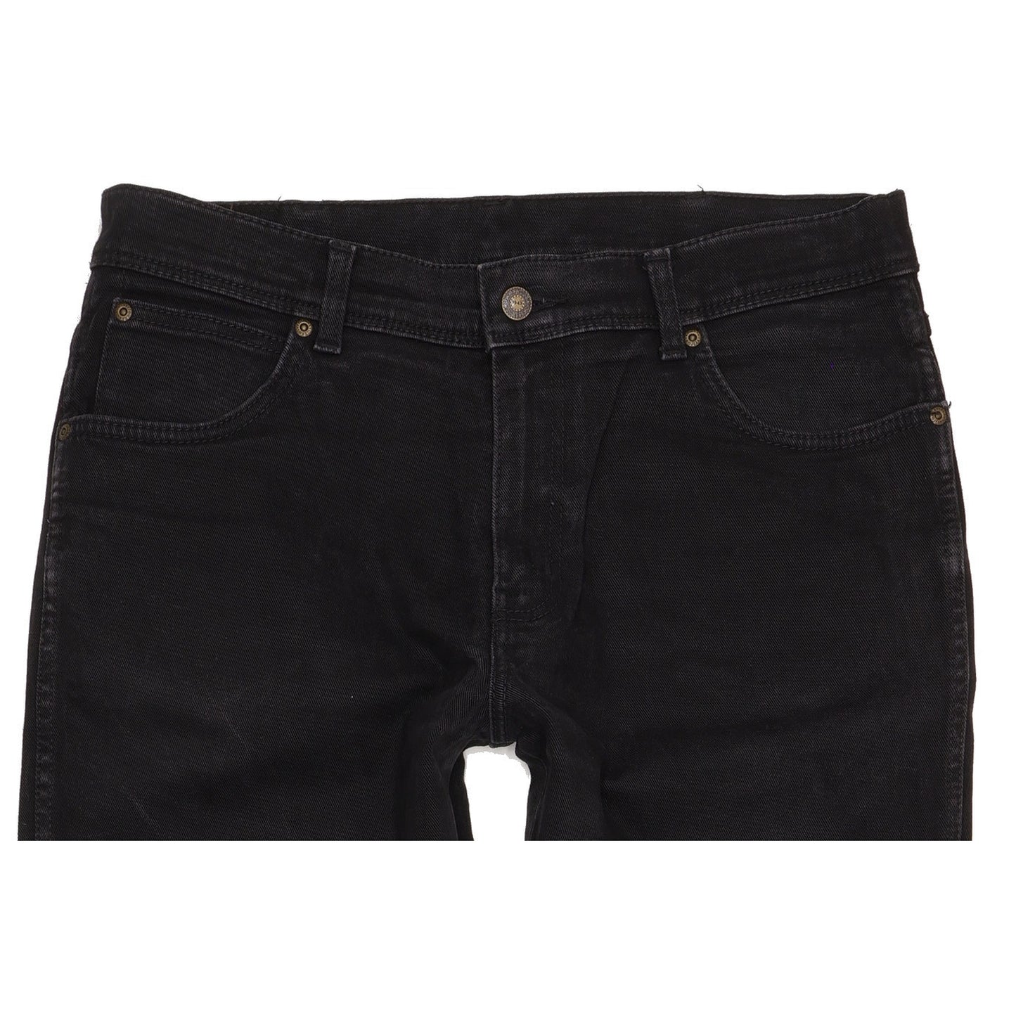 Wrangler Durable Quality Men Black Straight Regular Stretch Jeans W36 L31