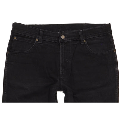 Wrangler Durable Quality Men Black Straight Regular Stretch Jeans W36 L31