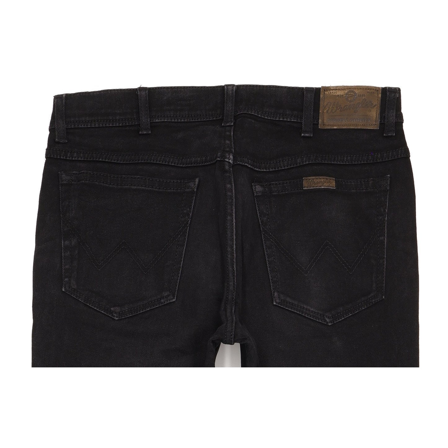 Wrangler Durable Quality Men Black Straight Regular Stretch Jeans W36 L31