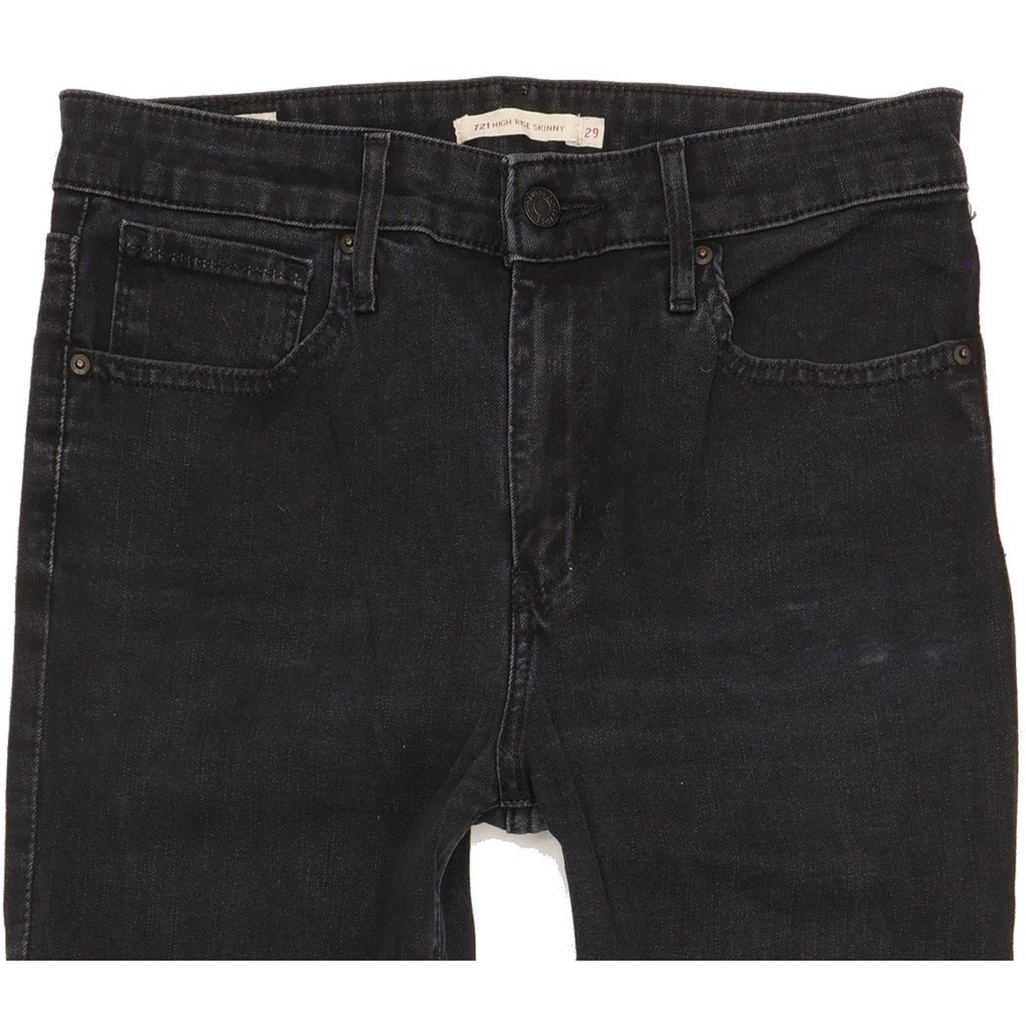 Levi's 721 Black Skinny Slim Jeans High Waisted W29 L32