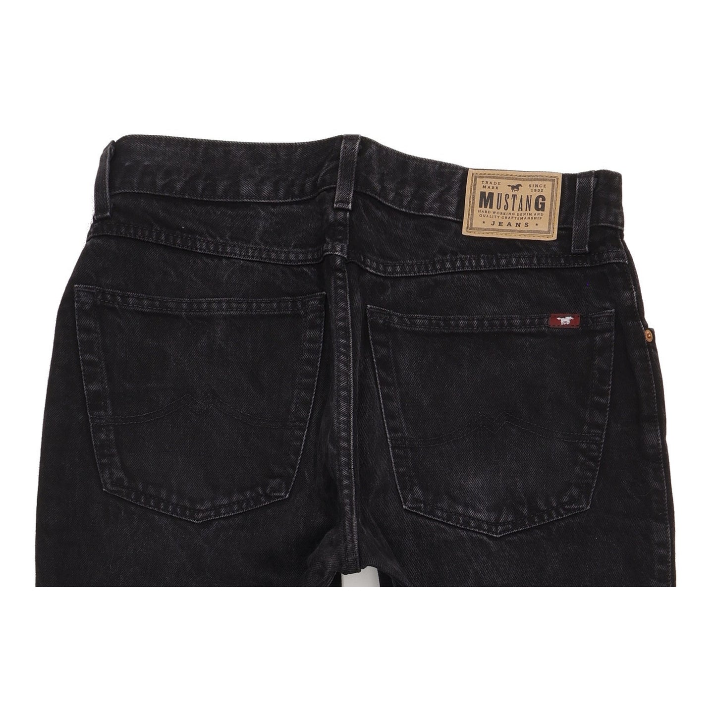 Mustang Michigan Men Black Straight Regular Jeans W33 L32