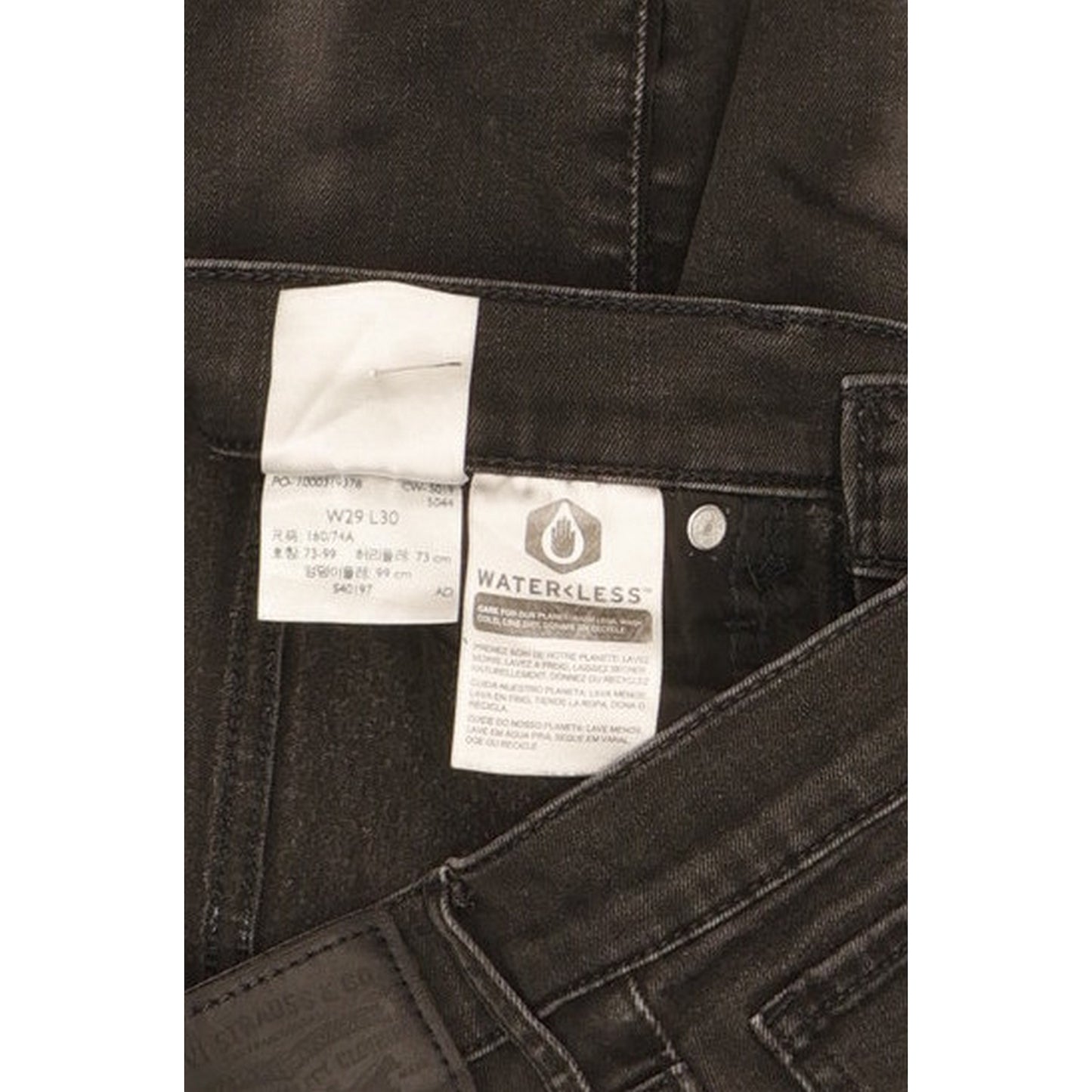 Levi's Mile Black Skinny Slim Stretch Jeans High Waisted W29 L29