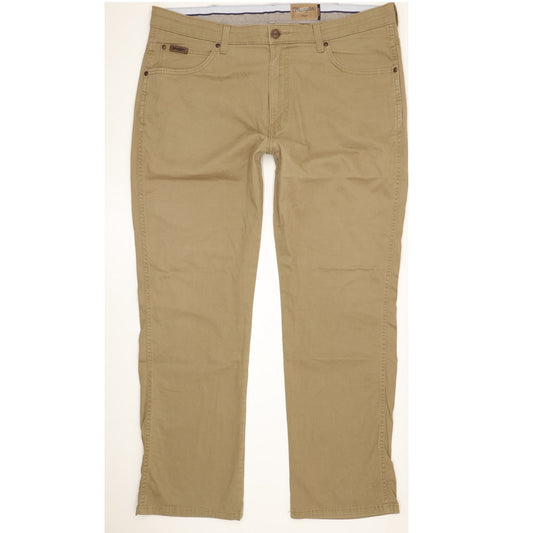 Wrangler Arizona Men Beige Straight Regular Stretch Jeans W38 L30