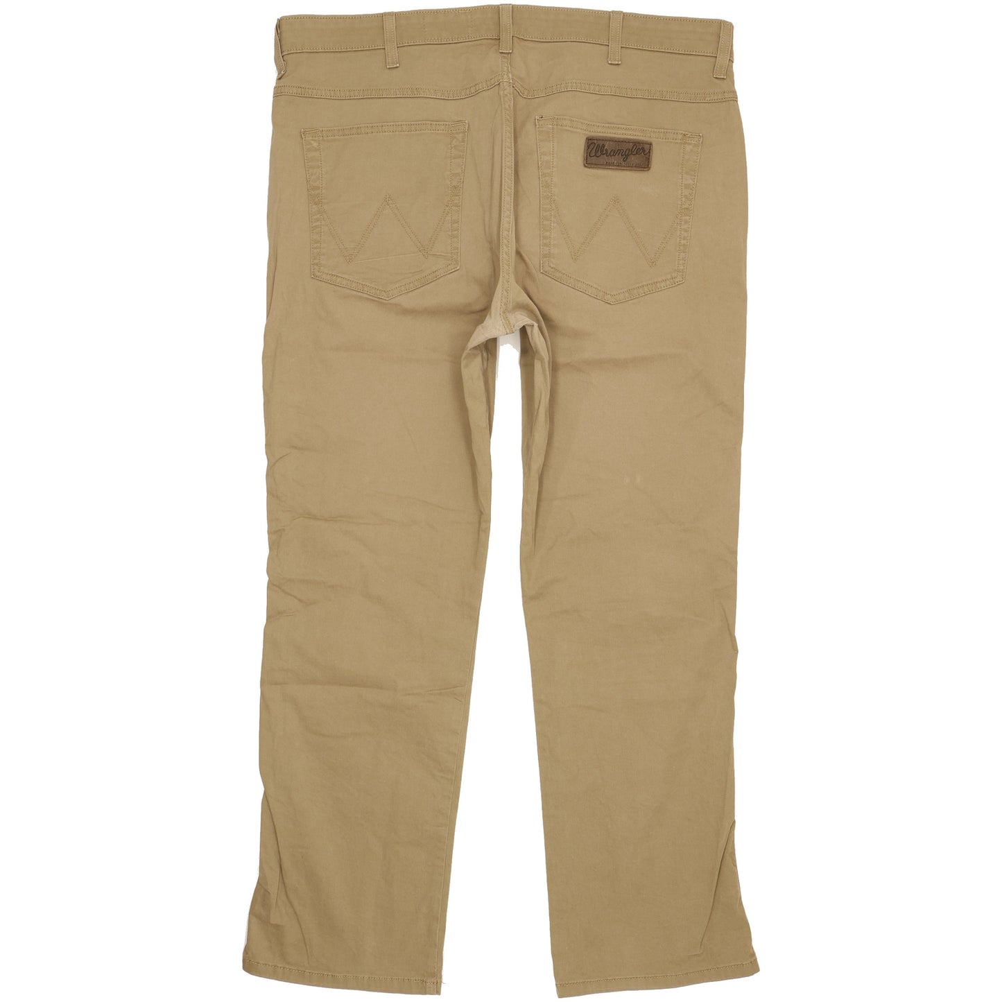 Wrangler Arizona Men Beige Straight Regular Stretch Jeans W38 L30