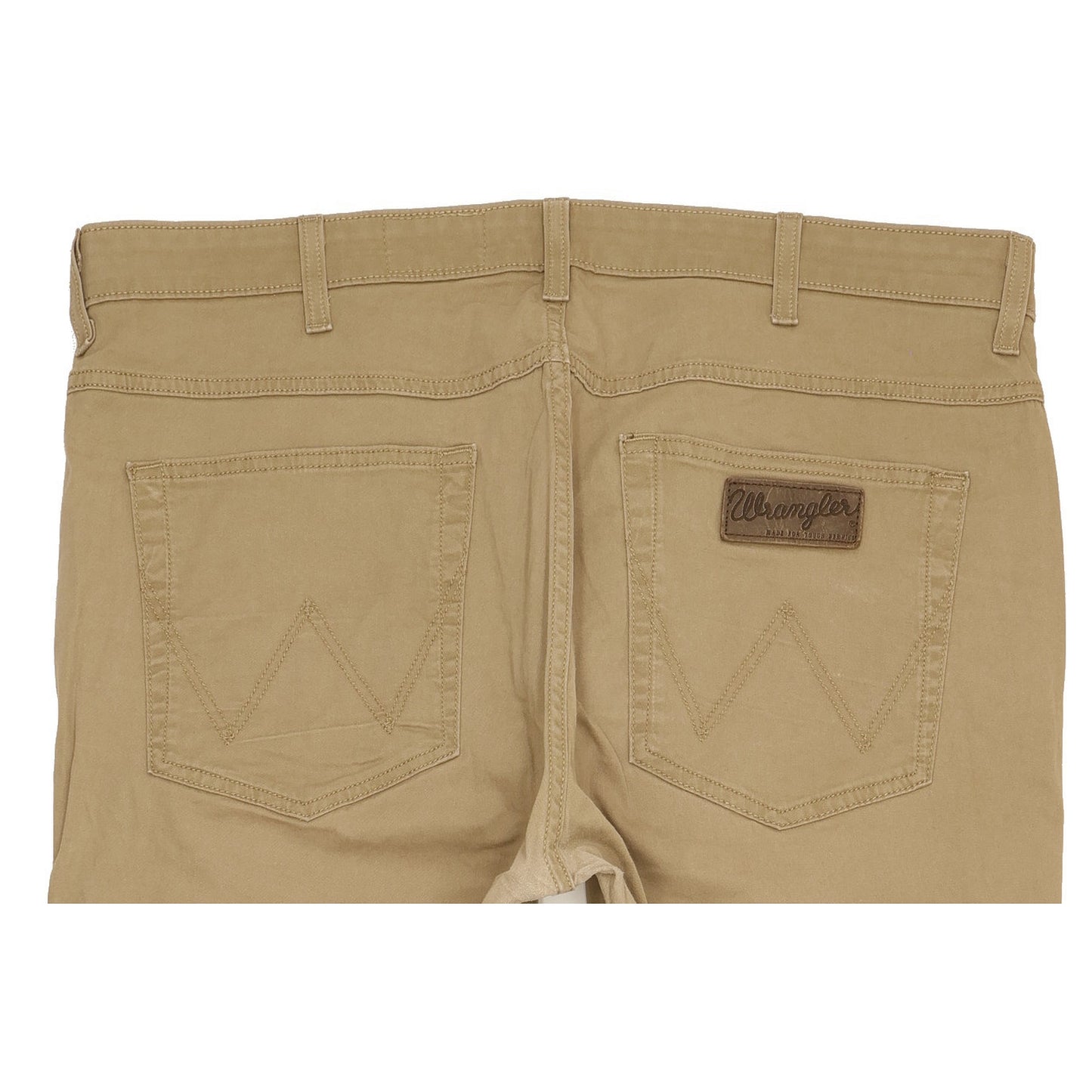 Wrangler Arizona Men Beige Straight Regular Stretch Jeans W38 L30