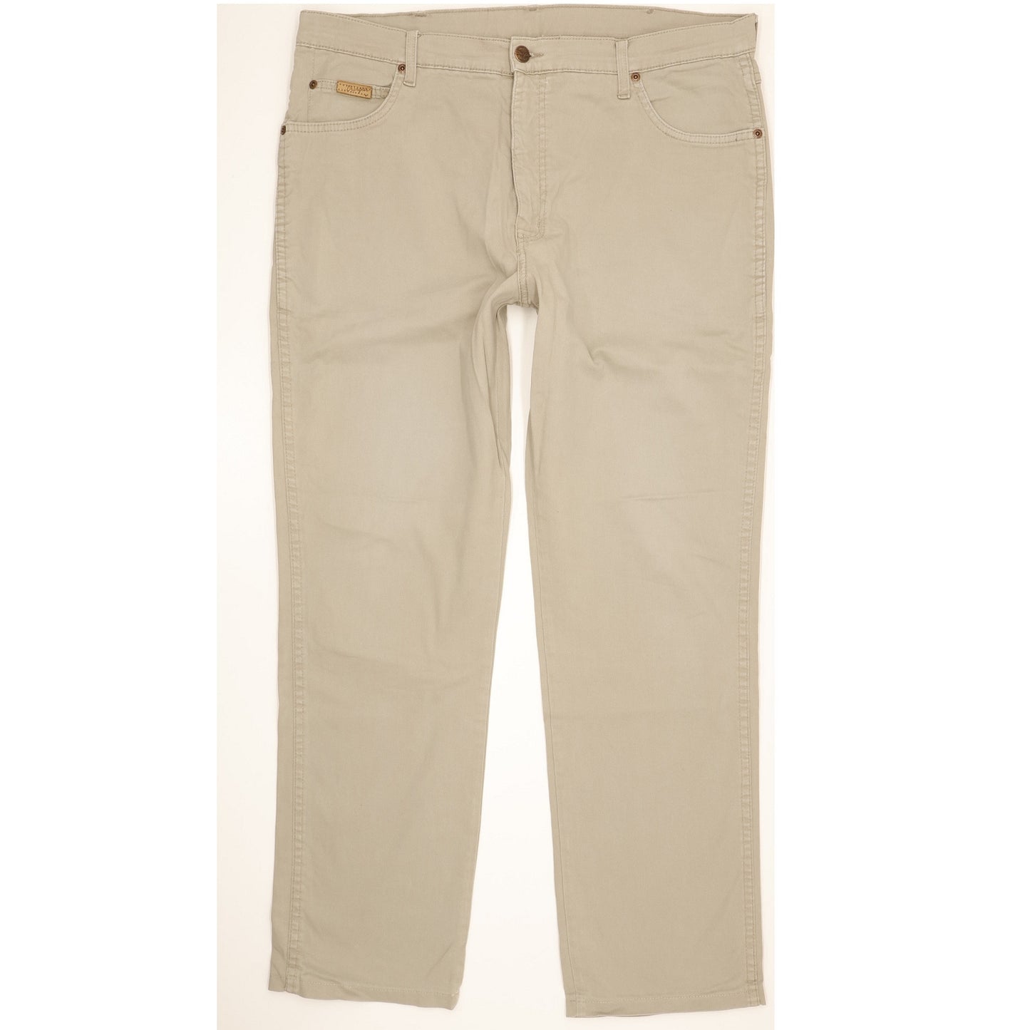Wrangler Texas Men Beige Straight Regular Stretch Jeans W38 L31