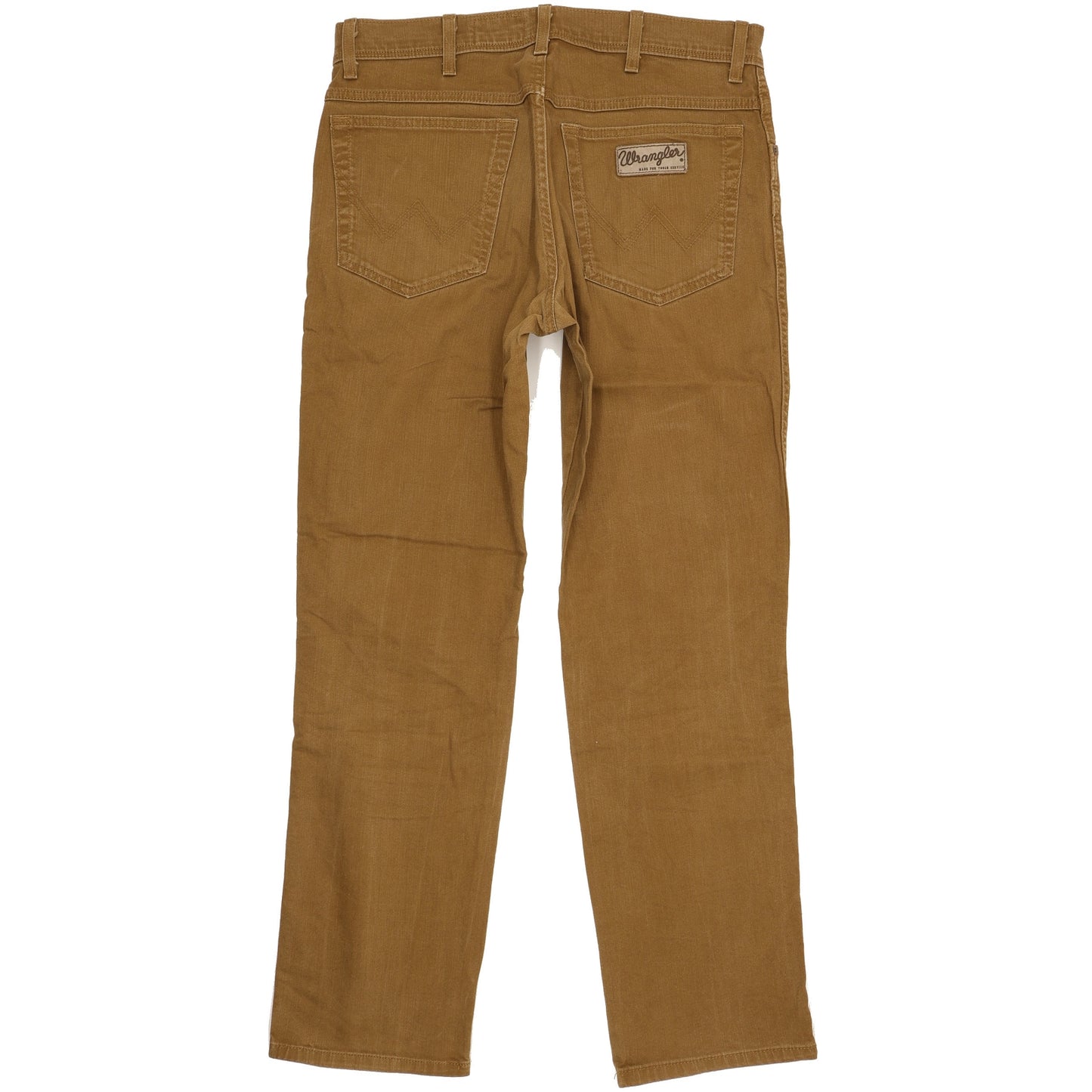 Wrangler Texas Men Brown Straight Regular Stretch Jeans W34 L31