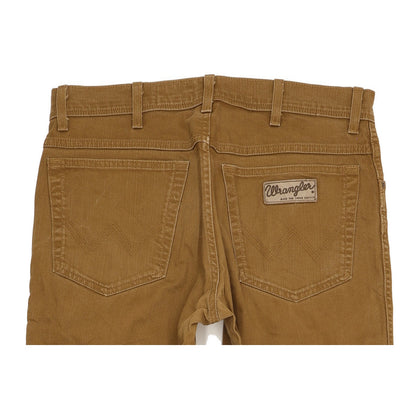 Wrangler Texas Men Brown Straight Regular Stretch Jeans W34 L31