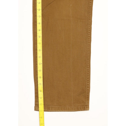Wrangler Texas Men Brown Straight Regular Stretch Jeans W34 L31