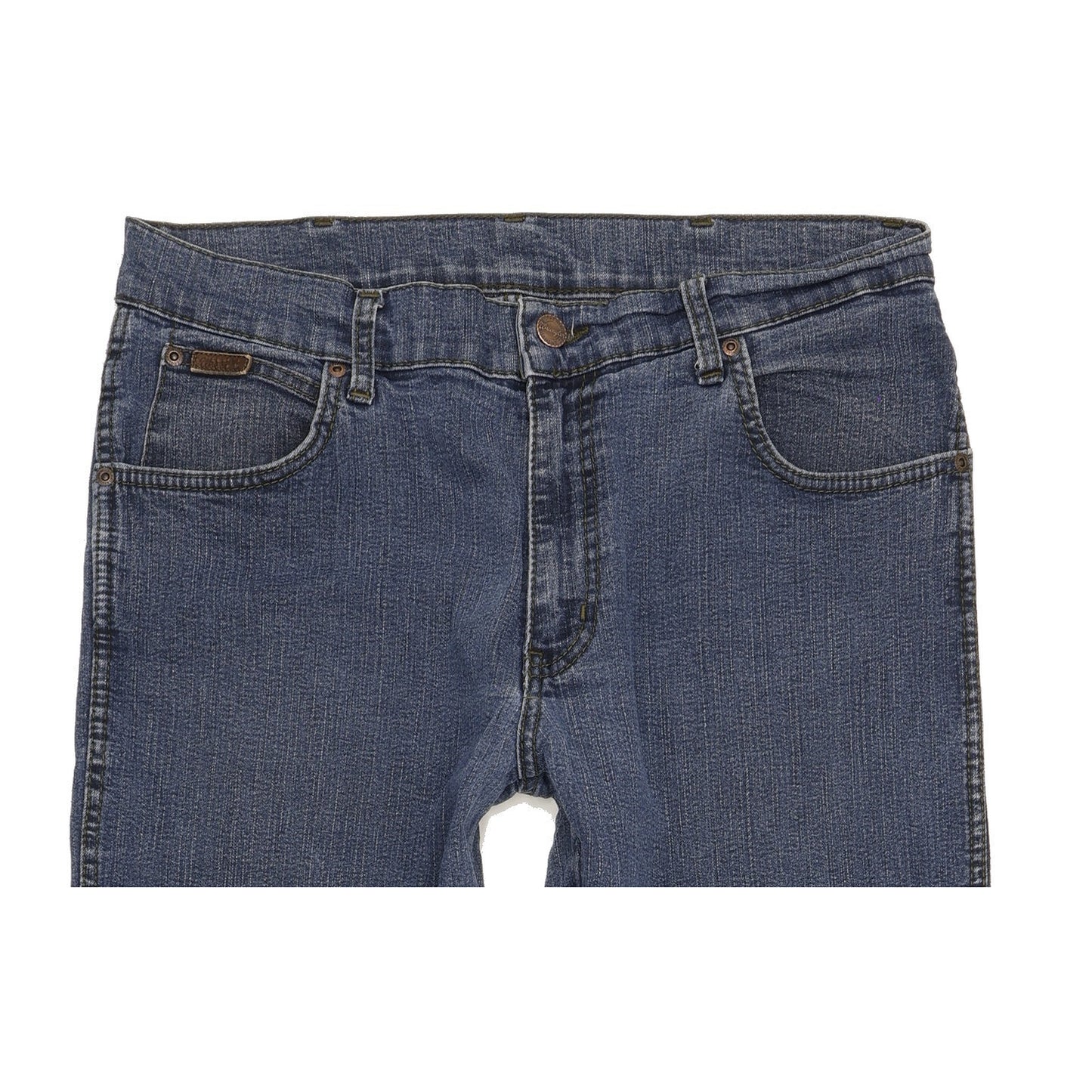 Wrangler Texas Men Blue Straight Regular Stretch Jeans W34 L34