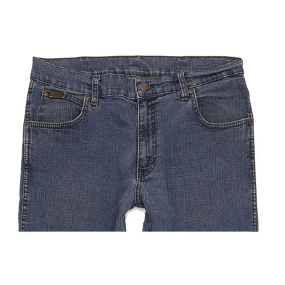 Wrangler Texas Men Blue Straight Regular Stretch Jeans W34 L34