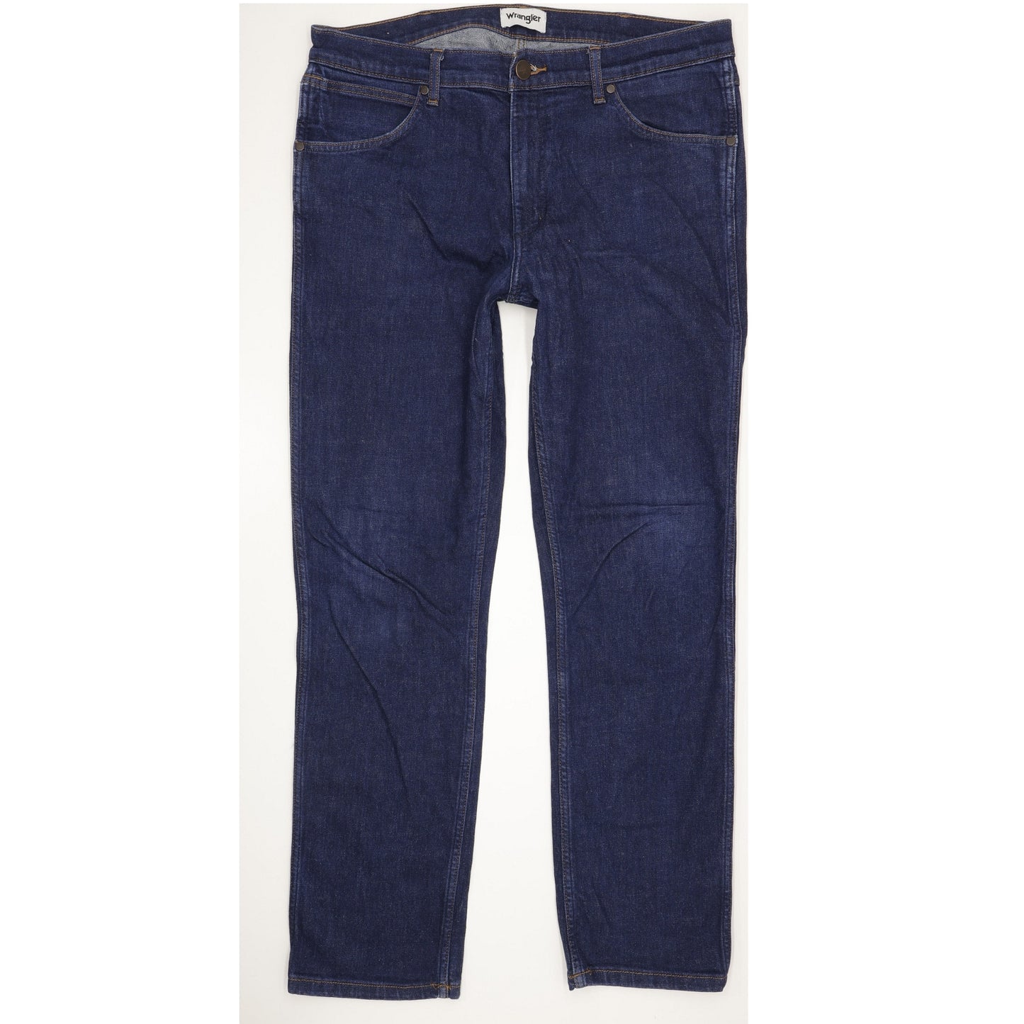 Wrangler Greensboro Men Blue Straight Regular Stretch Jeans W36 L32
