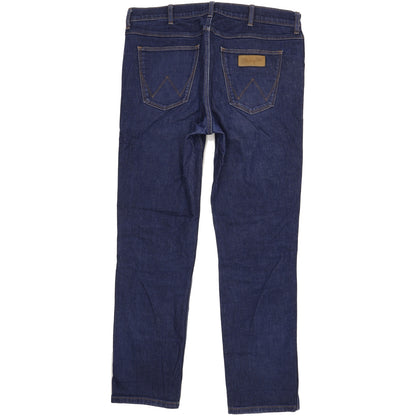 Wrangler Greensboro Men Blue Straight Regular Stretch Jeans W36 L32