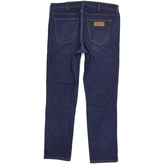 Wrangler Greensboro Men Blue Straight Regular Stretch Jeans W36 L32