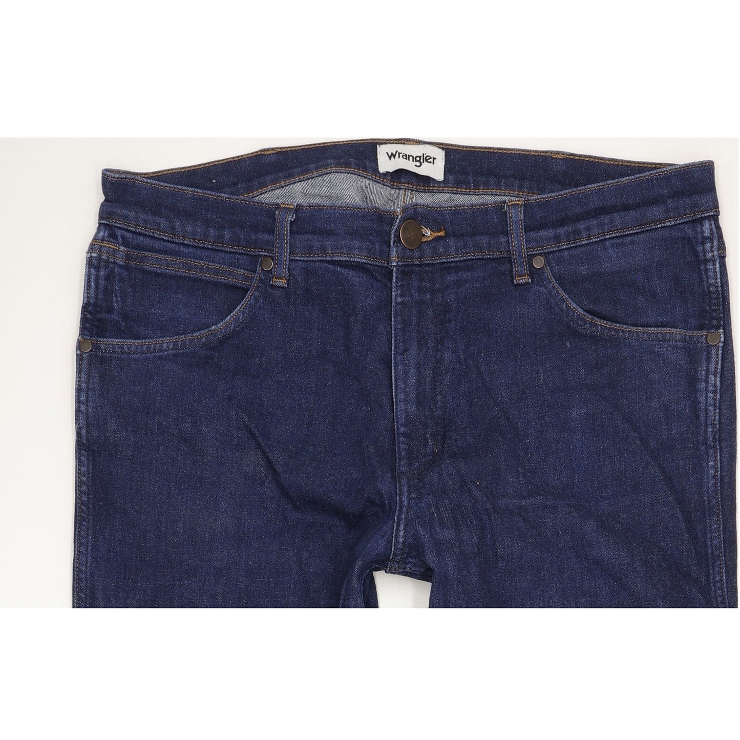 Wrangler Greensboro Men Blue Straight Regular Stretch Jeans W36 L32