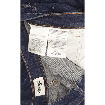 Wrangler Greensboro Men Blue Straight Regular Stretch Jeans W36 L32