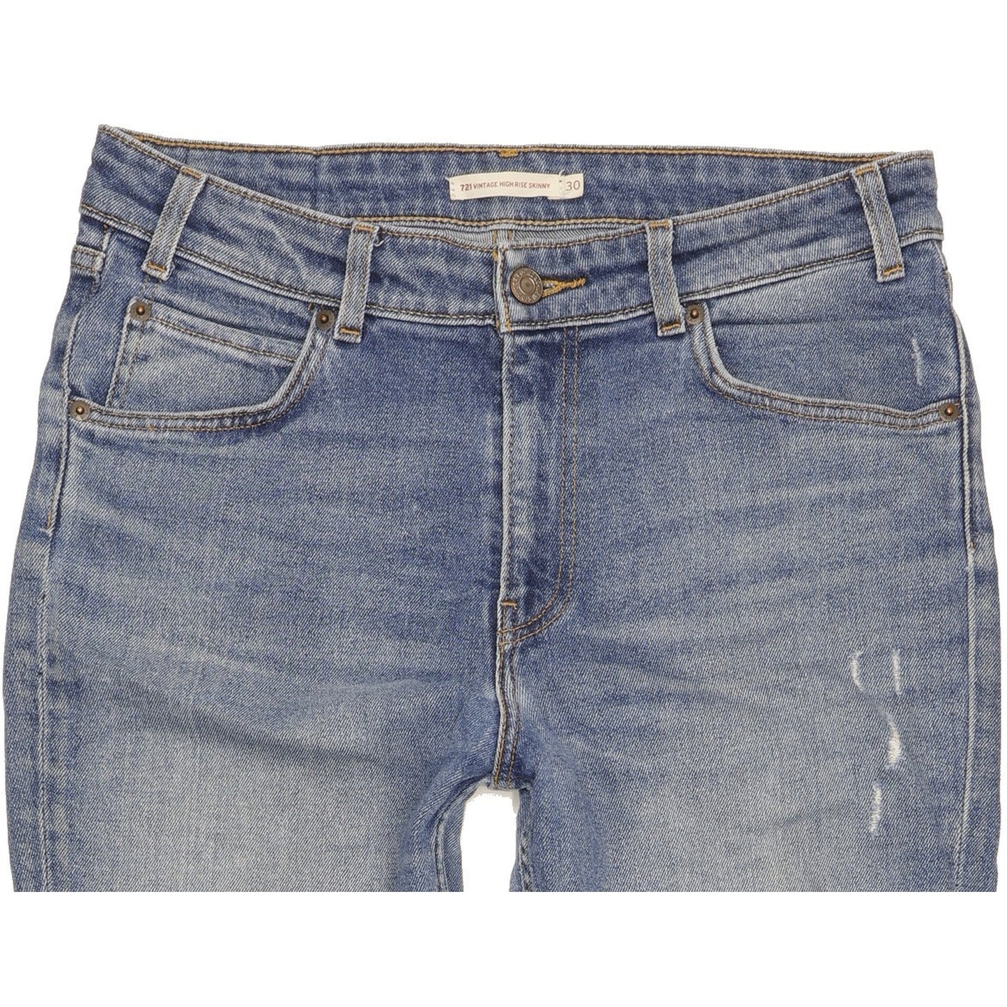 Levi's 721 Women Blue Skinny Slim Stretch Jeans W30 L27