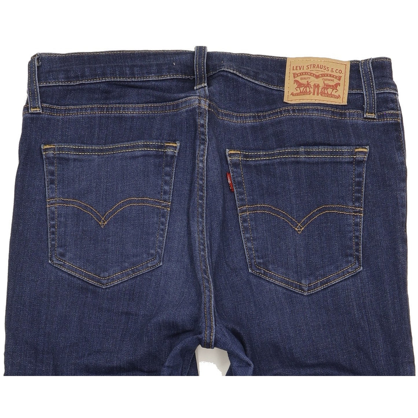 Levi's 724 Blue Straight Slim Stretch Jeans High Waisted W30 L30