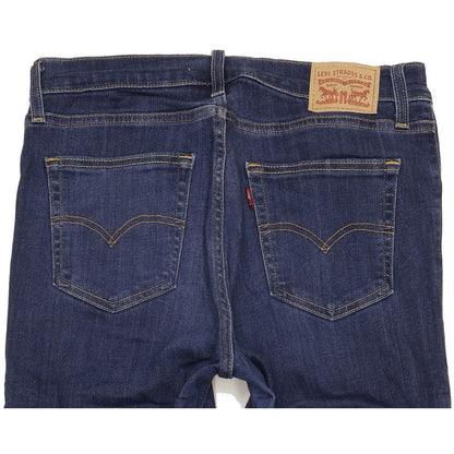 Levi's 724 Blue Straight Slim Stretch Jeans High Waisted W30 L30