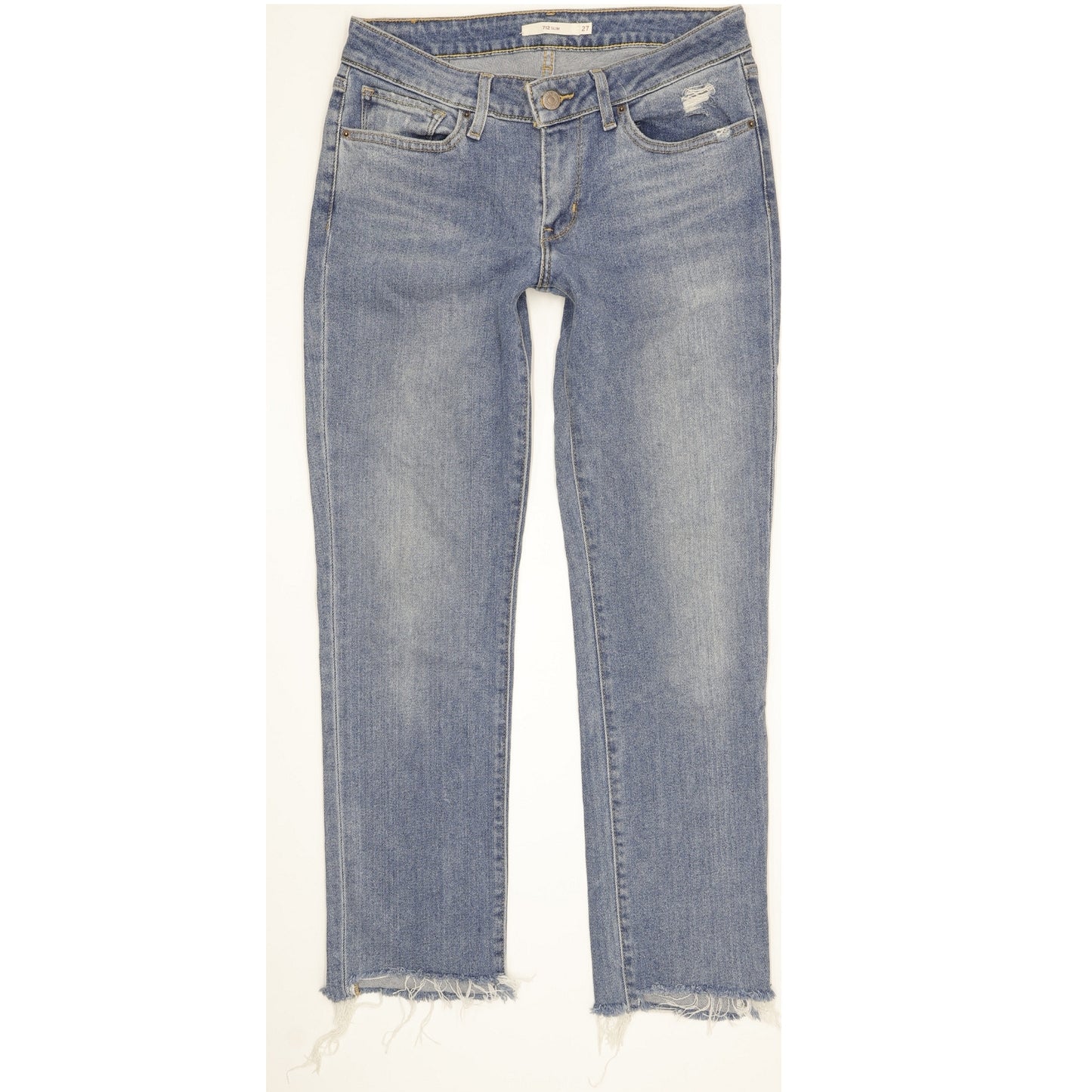 Levi's 712 Women Blue Straight Slim Stretch Jeans W27 L27