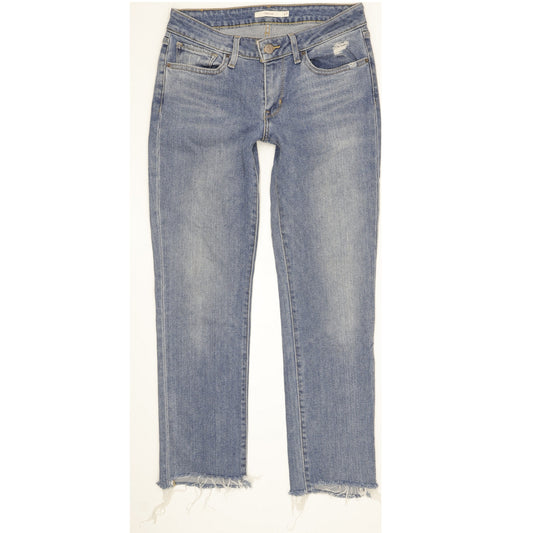 Levi's 712 Women Blue Straight Slim Stretch Jeans W27 L27