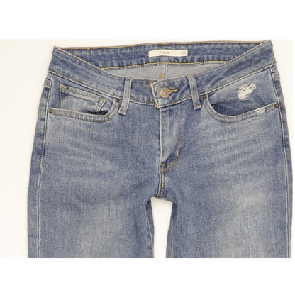 Levi's 712 Women Blue Straight Slim Stretch Jeans W27 L27