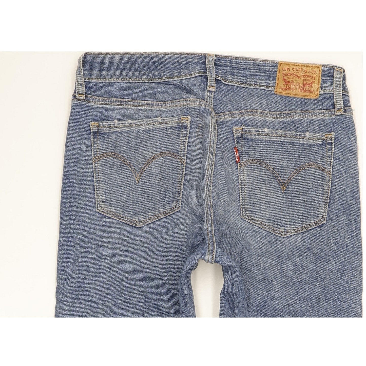 Levi's 712 Women Blue Straight Slim Stretch Jeans W27 L27