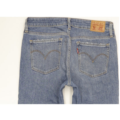 Levi's 712 Women Blue Straight Slim Stretch Jeans W27 L27